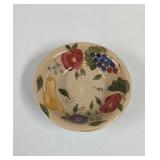 Alco Industries Stoneware Bowl with Fruit Pattern