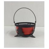 Decorative Black Metal Halloween Basket with