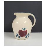 Pottery Apple Pitcher