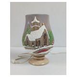 Vintage Ceramic Hassinger Mold Painted Church