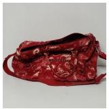 Vera Bradley classic red travel bag with Paisley