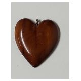 Wood Heart Pendant