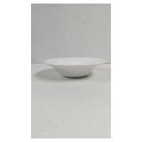 Pier 1 White Basket Weaved Serving Bowl