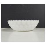 Fire King bubble milk glass serving bowl