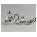 Vintage Metlox Poppytrail Sculpture Grape Tea Pot