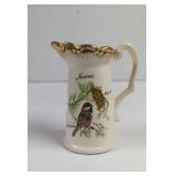 Vintage Maine Souvenir Chickadee Creamer Pitcher