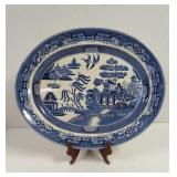 Vintage J.D. & C Semi Porcelain Blue and White