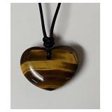 Tiger Eye Heart pendant