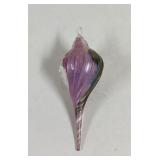 Vintage Hand Blown Iridescent Glass Spiral