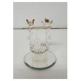 Hand blown glass wishing well.