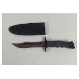 Stainless Steel Panther Head Knife and Sheath