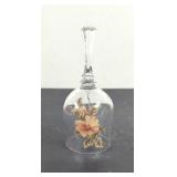 Floral Glass Bell
