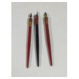 Vintage fountain pens With wood handles