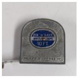 Vintage Fix 'N' Save 10 Ft Measuring Tape