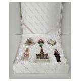 Old World Christmas blown glass wedding ornament