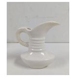Vintage White Ring Neck Creamer