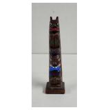 Vintage  Authentic  Alaka Craft Totem Pole Hand
