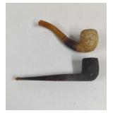 Vintage Wood Carved Pipes