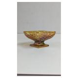 Vintage Indiana Glass Amber Iridescent Glass