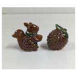 Vintage Squirrel and Nut Salt and Pepper Shakers