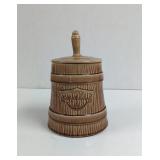 Vintage McCoy Brown Cookie Churn Cookie Jar