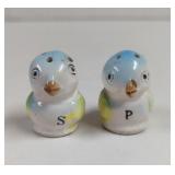 Vintage Blue Birds Ceramic Salt and Pepper