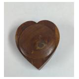 Vintage Wood Carved Terrell Texas Souvenir Heart
