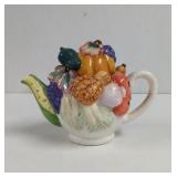 Vintage WCL Harvest Fruit Ceramic Tea Pot