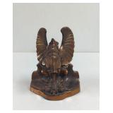 Vintage Holz Brass Griffin Bookend