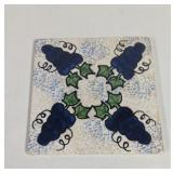 Hand Painted Grapes Ceramic Tile  Trivet
