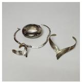 Silver tone jewelry unmarked