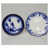 Vintage La Belle China blue plates , both have