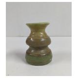 Vintage Handmade Pottery Green Glazed Vase