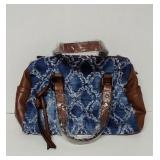 New Dasein woman's vegan leather barrel bag