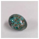 Vintage Hand Blown UV 365 NM Reactive Glass Egg
