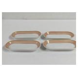 Vintage Mayer China Pink Rouge Relish Dishes