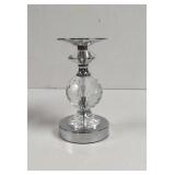 Silver Metal Chrome Acrylic Crystal Ball Candle