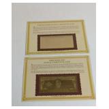 The Danbury Mint 1934 and 1900 Gold Foil