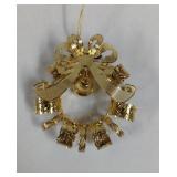 2010 The Danbury Mint 23kt Gold Spiral Wreath