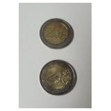 2 EURO coins France with Tree of Life by Joaquim