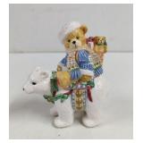 1996 Enesco Cherished Teddies Polar Bear Salt and