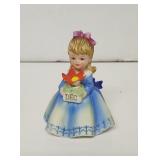 Vintage Lefton December girl Birthday figurine