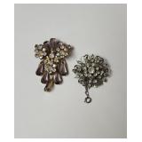 Vintage Rhinestone Brouches