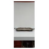 Vintage  Silver On Copper  Serving Tray