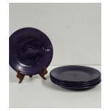 Fiesta Plum Dinner Plates 5 Total  Has Scuff