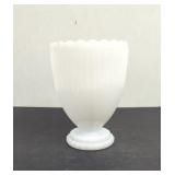 Vintage Napco Milk Glass Pedestal Planter Vase