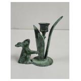 Vintage  Archana Crafts Brass Bunny Lully Candle