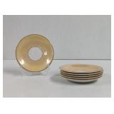 Vintage Larurel China Lusterwear Saucers 6 Total