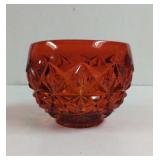Vintage Indiana Glass Amberina Monticello UV375