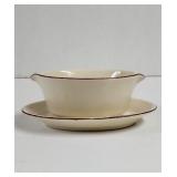 Vintage  Telefloral Beige Gravy  Boat with